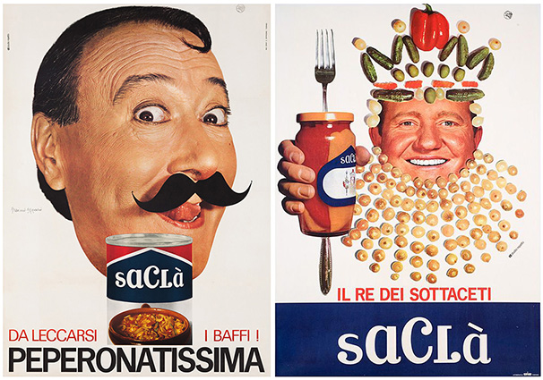 mostra manifesti pubblicità Saclà